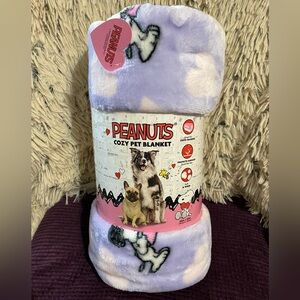 Snoopy Peanuts Pet Blanket. Snuggle With Your Pets